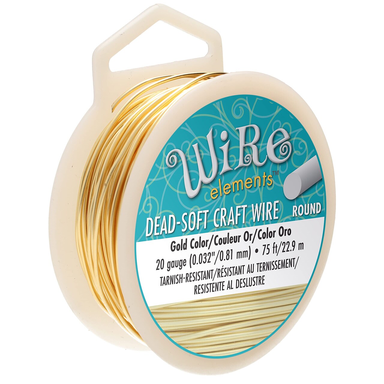 The Beadsmith Wire Elements Craft Wire – Tarnish Resistant, Soft Temper, Round